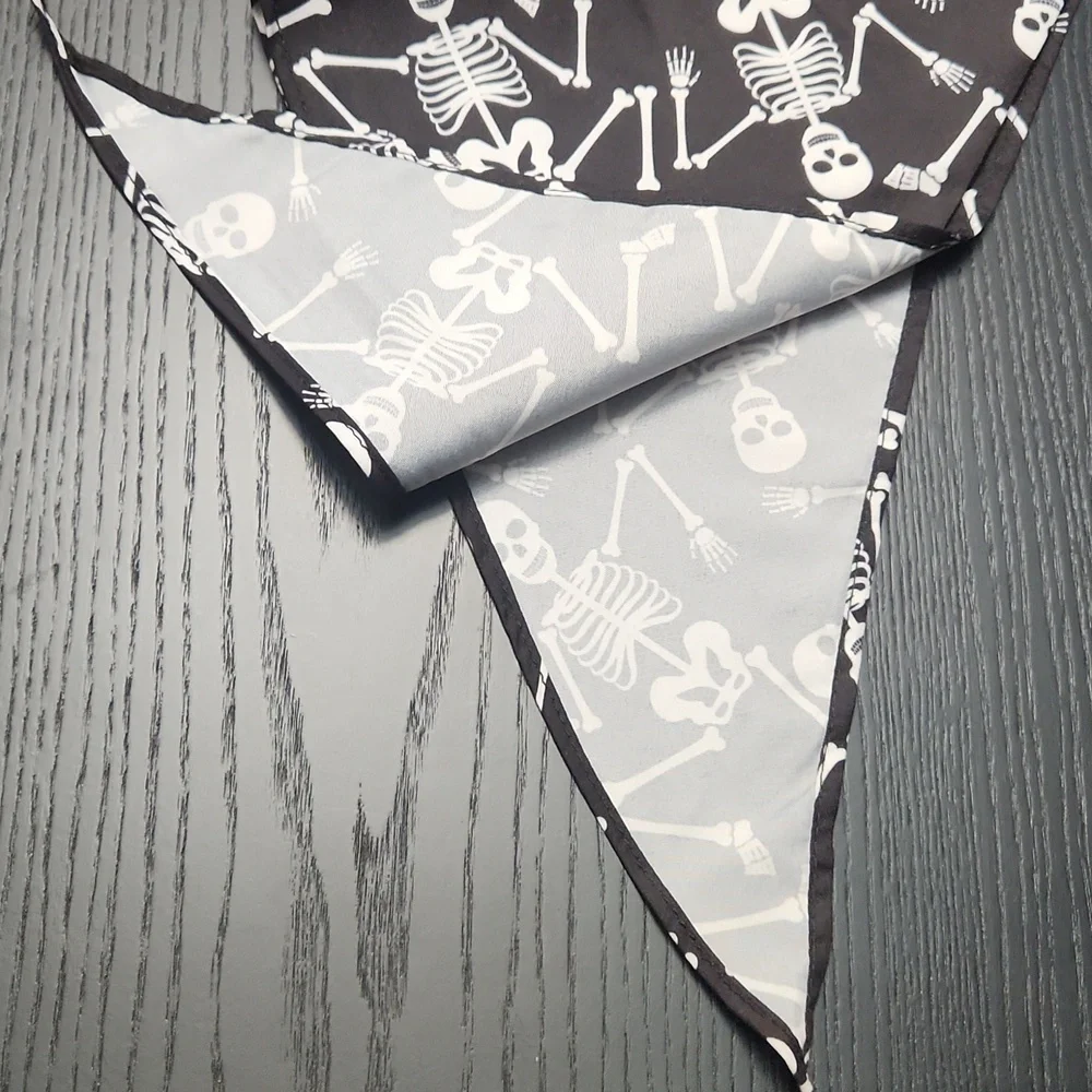 Skeleton Print Pet Bandana